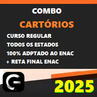 COMBO (CARTÓRIOS) TODOS OS ESTADOS + (ENAC) RETA FINAL - G7 JURÍDICO 2025