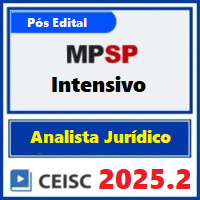 MP-SP (ANALISTA JURÍDICO - INTENSIVO) PÓS EDITAL 2025.2