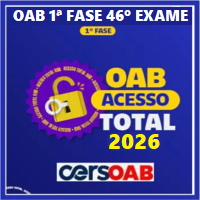 OAB 1ª FASE 46º EXAME (ACESSO TOTAL ATÉ PASSAR) 2026