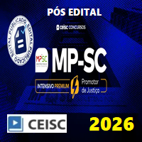 MP SC (PROMOTOR DE JUSTIÇA DE SANTA CATARINA – INTENSIVO) PÓS EDITAL 2026
