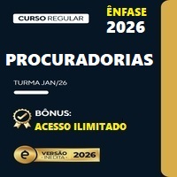 CURSO REGULAR PROCURADORIAS (PGE, PGM, PFN, AGU) ÊNFASE 2026