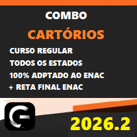 COMBO CARTÓRIOS (TODOS OS ESTADOS) + ENAC RETA FINAL (EXAME NACIONAL DOS CARTÓRIOS) G7 JURÍDICO 2026.2