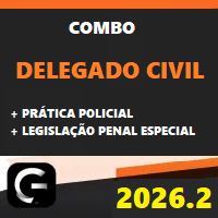 COMBO DPC (DELEGADO CIVIL + PRÁTICA POLICIAL + LEGISLAÇÃO PENAL ESPECIAL) G7 JURÍDICO 2026.2