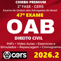 COMBO OAB 2ª FASE 47º EXAME – REPESCAGEM (DIREITO CIVIL) 2026.2