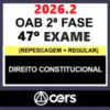 Preparação para OAB 2ª fase com foco em Direito Constitucional.